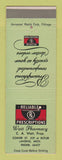 Matchbook Cover - Watt Pharmacy Drug Store Lansing MI