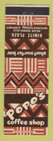Matchbook Cover - Popo's Coffee Shop Honolulu Hawaii