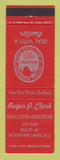Matchbook Cover - Roger Clark Real Estate Mountain Lakes NJ