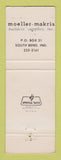 Matchbook Cover - Moeller Makris Builders Supply South Bend IN