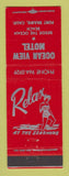 Matchbook Cover - Ocean View Hotel Fort Bragg CA girlie
