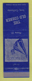 Matchbook Cover - The Old Corner Ione CA low phone # girlie