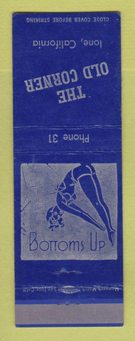 Matchbook Cover - The Old Corner Ione CA low phone # girlie