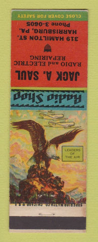 Matchbook Cover - Jack Saul Radio Repair Harrisburg PA Terry Says girlie
