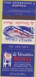 Matchbook Cover - Le Versailles Motel Montreal QC 30 Strike