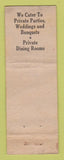 Matchbook Cover - Ted's Garden Belleville IL WORN