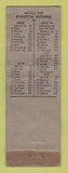 Matchbook Cover - Freeman's Cafe Evanston WY WRON motel