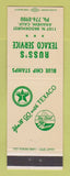 Matchbook Cover - Russ's Texaco oil gas Anaheim CA