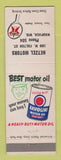 Matchbook Cover - Texaco oil gas Hertzel Motors Saupaca WI