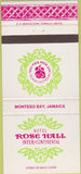 Matchbook Cover - Hotel Rose Hall Montego Bay Jamaica 30 Strike