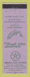 Matchbook Cover - Texaco oil gas Sunset Strip Timber OR WEAR