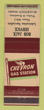 Matchbook Cover - Chevron oil gas Bob Jack Blackfoot ID WORN