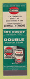 Matchbook Cover - Amoco oil gas Thomas Stewart Glassboro NJ