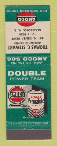 Matchbook Cover - Amoco oil gas Thomas Stewart Glassboro NJ
