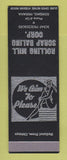 Matchbook Cover - Rolland Mill Scrap Baling Kokomo IN girlie SAMPLE