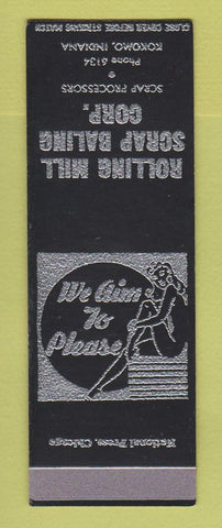 Matchbook Cover - Rolland Mill Scrap Baling Kokomo IN girlie SAMPLE