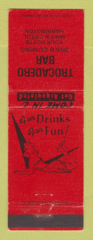 Matchbook Cover - Trocadero Bar girlie Omaha NE?
