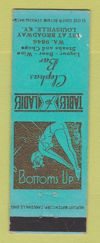 Matchbook Cover - Clephas Bar Louisville KY girlie