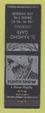 Matchbook Cover - El Rancho Cafe Los Angeles CA girlie WORN