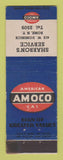 Matchbook Cover - Amoco oil gas Sharron's Rome NY