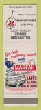 Matchbook Cover - Texaco oil gas  Yellowstone Service Dubois WY Motel