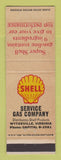 Matchbook Cover - Shell oil gas Wytheville VA