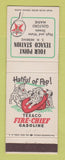 Matchbook Cover - Texaco oil gas Four Point Guilford ME