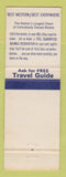 Matchbook Cover - Best Western Royal Motor Inn Beaverton OR