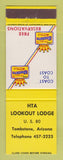 Matchbook Cover - Best Western HTA Lookout Lodge Tombstone AZ