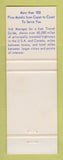 Matchbook Cover - Best Western HTA Lookout Lodge Tombstone AZ