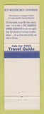 Matchbook Cover - Best Western Invitation Inn Edgewood MD #2