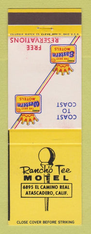 Matchbook Cover - Best Western Rancho Tee Motel Atascadero CA WEAR