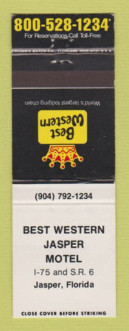 Matchbook Cover - Best Western Jasper Motel Jasper FL