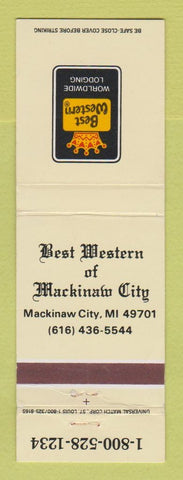 Matchbook Cover - Best Western Mackinaw City MI