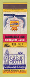 Matchbook Cover - Best Western Bar X Motel Grand Junction Colorado