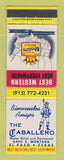 Matchbook Cover - Best Western Caballero El Paso TX