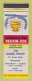 Matchbook Cover - Best Western Dalles House St Croix Falls WI