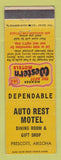 Matchbook Cover - Best Western Auto Rest Motel Prescott AZ