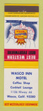 Matchbook Cover - Best Western Wasco Inn Motel Wasco CA