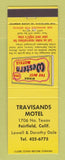 Matchbook Cover - Best Western Travisands Motel Fairfield CA