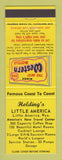 Matchbook Cover - Best Western Holding's Little America Little America WY