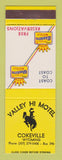 Matchbook Cover - Best Western Valley Hii Motel Cokeville WY