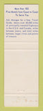 Matchbook Cover - Best Western Valley Hii Motel Cokeville WY