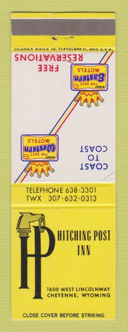 Matchbook Cover - Best Western Hitching Post Inn Cheyenne WY