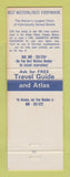 Matchbook Cover Best Western Southern Hills Motor Inn Restaurant South Point OH