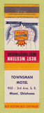 Matchbook Cover - Best Western Townsman Motel Miami OK