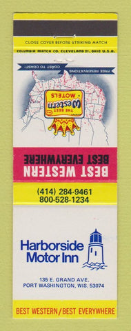 Matchbook Cover - Best Western Harborside Motor Inn Port Washinton WI
