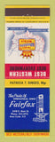 Matchbook Cover - Best Western Fairfax Motel Springfield OH