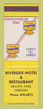 Matchbook Cover - Best Western Riverside Motel Grants Pass OR