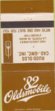 Matchbook Cover - Rudd Olds Cadillac GMC La Porte IN 1982 30 Strike